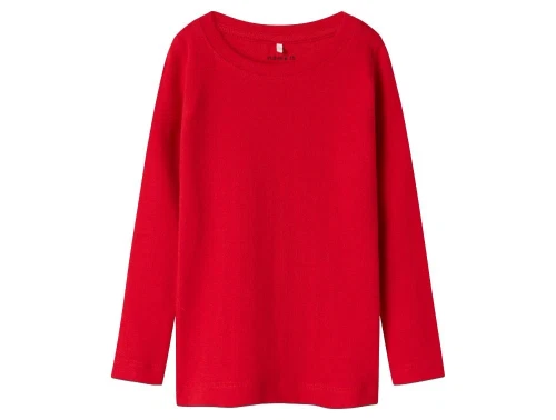 Name It bluse rød med hulmønster